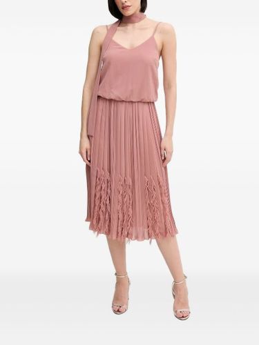 Robe plissée à franges - Sandro Ferrone - Modalova