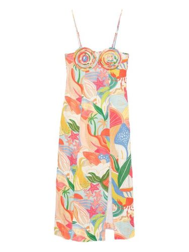 Robe mi-longue à imprimé graphique - FARM Rio - Modalova