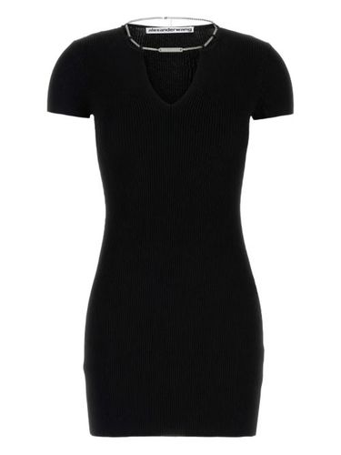 Robe côtelée à manches courtes - Alexander Wang - Modalova