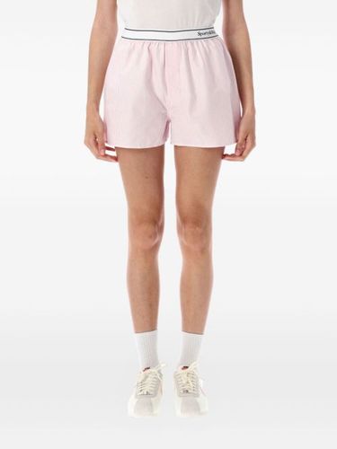 Short rayé Serif Logo Oxford Boxer - Sporty & Rich - Modalova