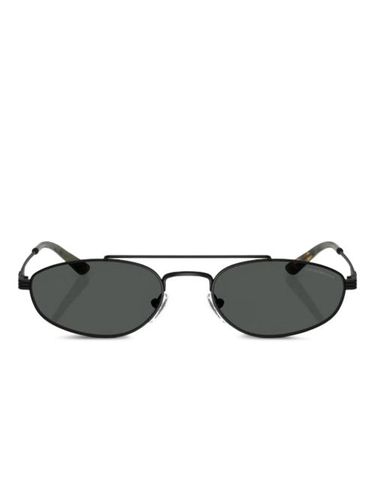 Lunettes de soleil à monture ovale - Emporio Armani - Modalova