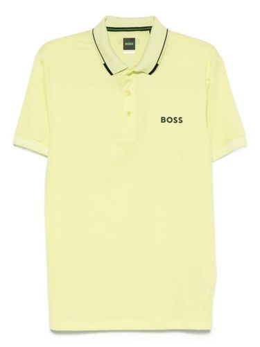 BOSS polo à logo brodé - Jaune - BOSS - Modalova