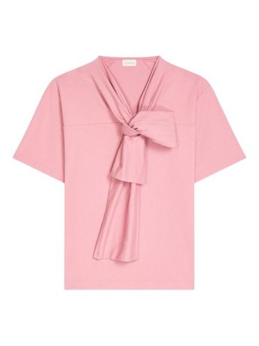 T-shirt en coton à encolure bateau - DRIES VAN NOTEN - Modalova