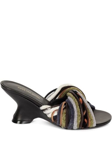 Mules en cuir à bout ouvert 75 mm - DRIES VAN NOTEN - Modalova