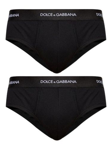 Slip à taille logo - Dolce & Gabbana - Modalova