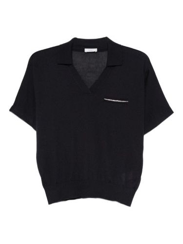 T-shirt à ornements strassés - Peserico - Modalova