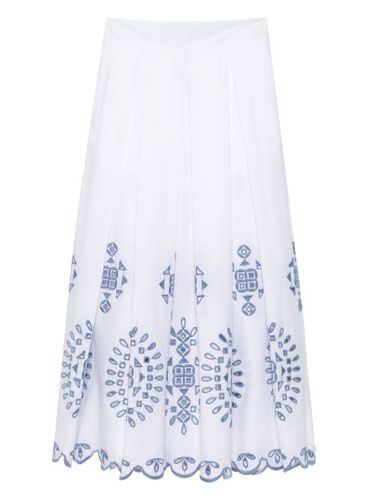 Jupe brodée à ourlet festonné - Eleventy - Modalova