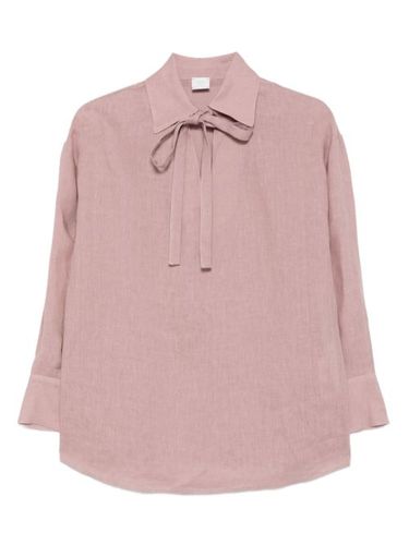 Blouse en lin à col noué - Eleventy - Modalova