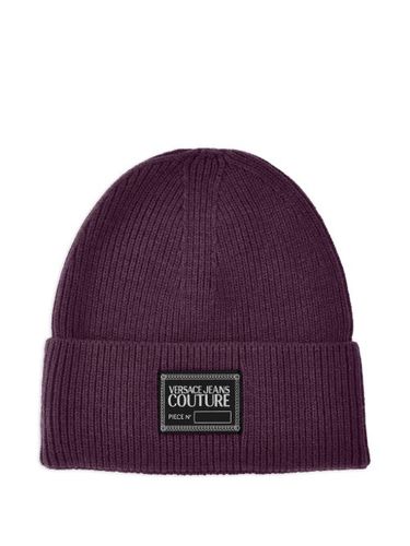 Bonnet en maille côtelée - Versace Jeans Couture - Modalova