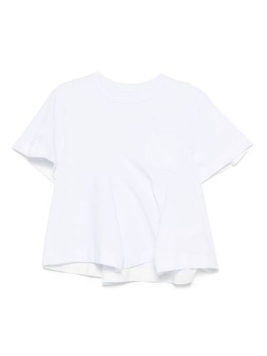 T-shirt en coton à design superposé - sacai - Modalova
