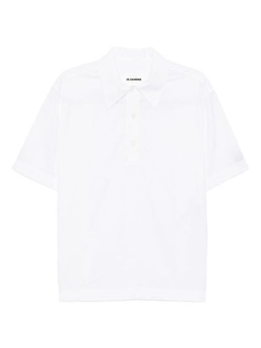 Jil Sander polo à carreaux - Blanc - Jil Sander - Modalova