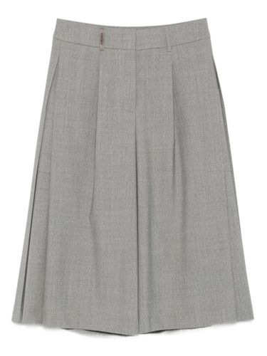 Bermuda en laine mélangée à plis - Peserico - Modalova