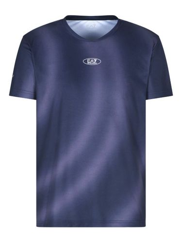 T-shirt en jersey à logo imprimé - Ea7 Emporio Armani - Modalova