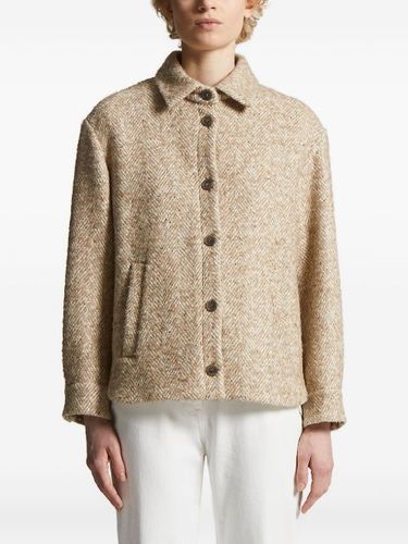 Veste boutonnée à motif de chevrons - Peserico - Modalova