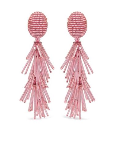 Boucles d'oreilles pendantes à perles - Oscar de la Renta - Modalova
