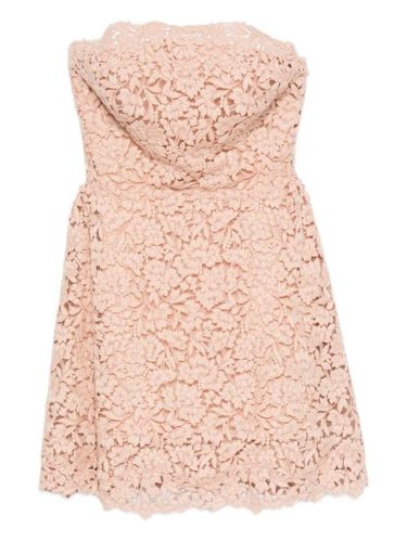 Robe-bustier à fleurs en dentelle - Ermanno Scervino - Modalova