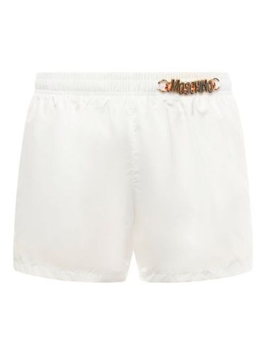 Short de bain à plaque logo - Moschino - Modalova
