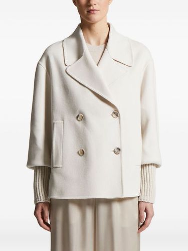 Manteau croisé à poignets nervurés - Peserico - Modalova