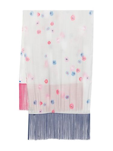 Écharpe frangée à fleurs - Emporio Armani - Modalova