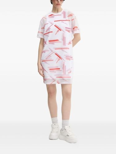 Robe longue transparente à logo imprimé - Karl Lagerfeld Jeans - Modalova