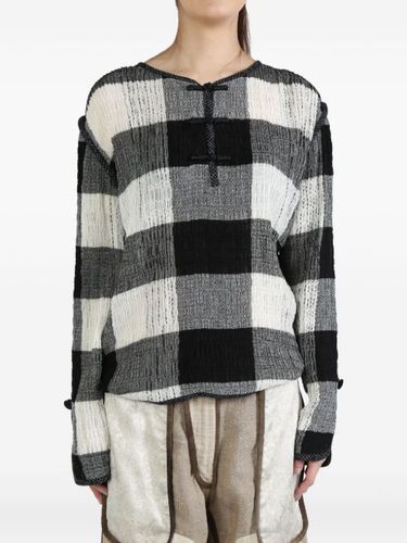 Plaid-patterned long-sleeve top - COMMUNS - Modalova