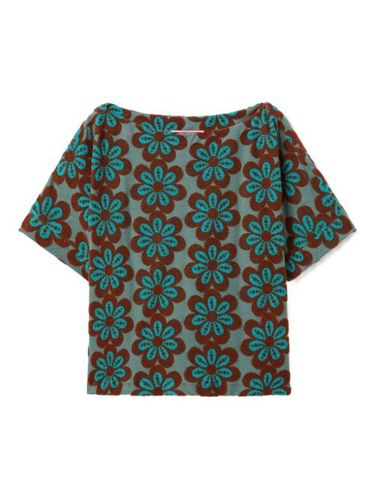 T-shirt Meditation à fleurs en intarsia - La DoubleJ - Modalova