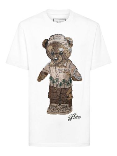 T-shirt Teddy Bear à ornements en cristal - Philipp Plein - Modalova