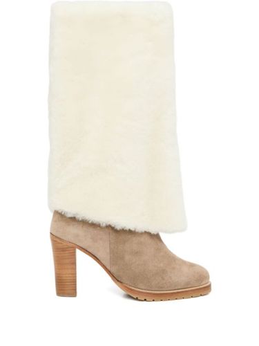 Bottines à intérieurs fourrés - Yves Salomon - Modalova