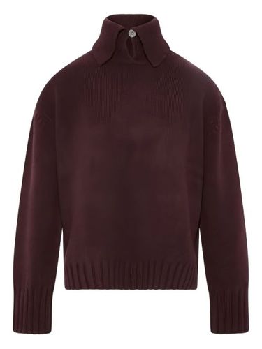 Pull en cachemire à col montant - Yves Salomon - Modalova