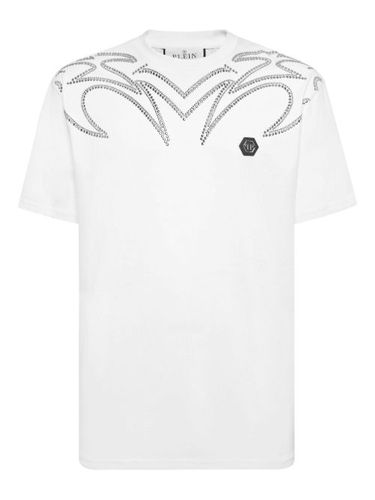 T-shirt à ornements strassés - Philipp Plein - Modalova