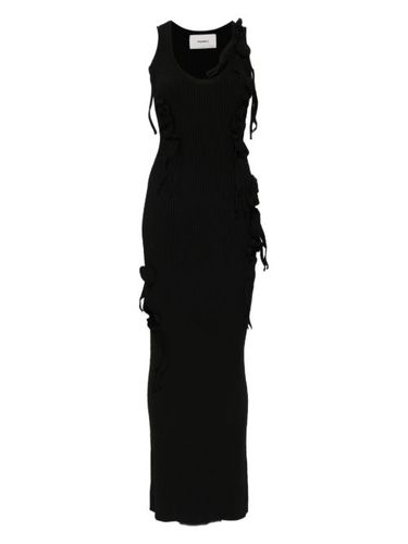 Robe longue en maille à détail de ruban - Coperni - Modalova