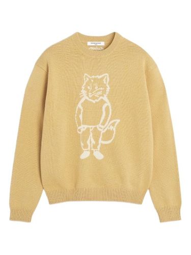 Pull à logo intarsia - Maison Kitsuné - Modalova