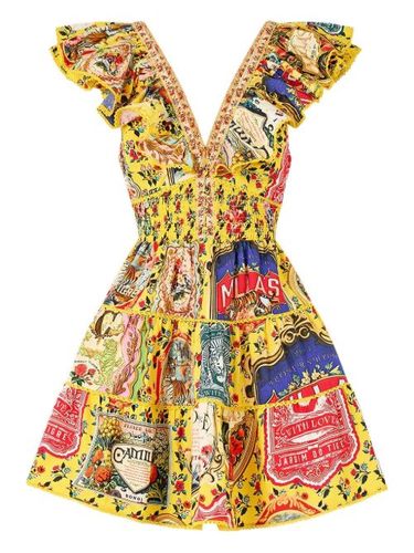 Robe courte à col volanté - Camilla - Modalova