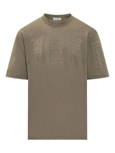 T-shirt en coton à détail de logo - Ferragamo - Modalova