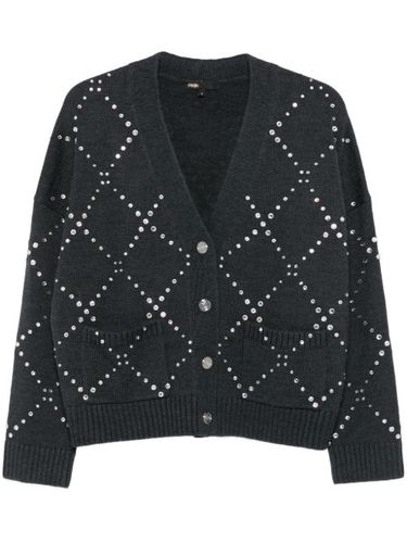 Maje cardigan à losanges - Gris - Maje - Modalova
