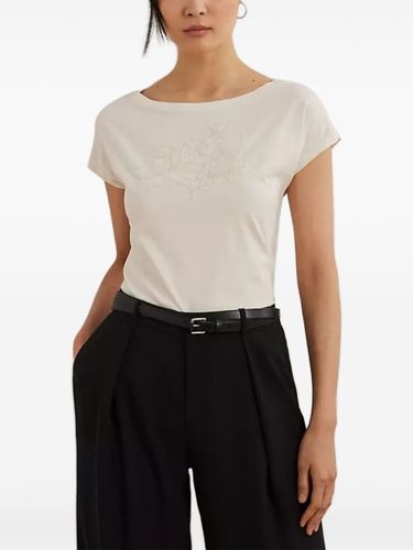 T-shirt à broderies - Lauren Ralph Lauren - Modalova