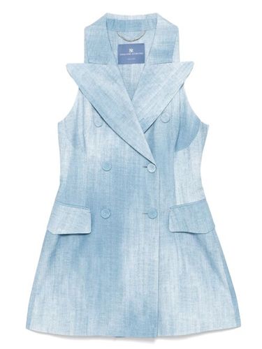 Robe courte à imprimé jean - Ermanno Scervino - Modalova