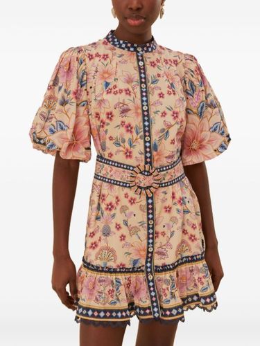 Robe fleurie à manches bouffantes - FARM Rio - Modalova