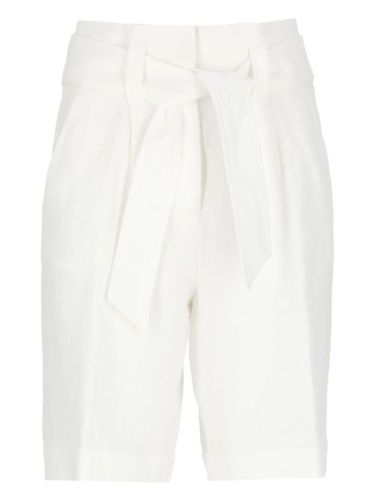 Peserico short en lin - Blanc - Peserico - Modalova