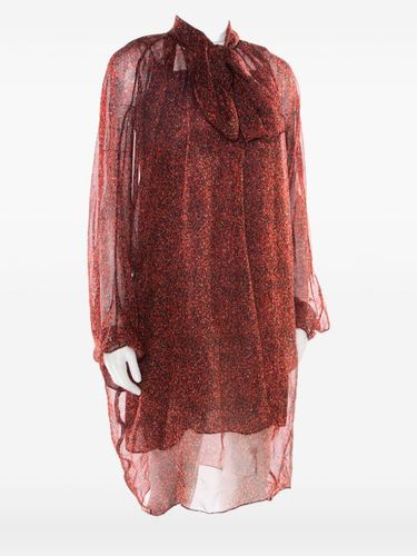 Robe en soie à col noué - Saint Laurent Pre-Owned - Modalova