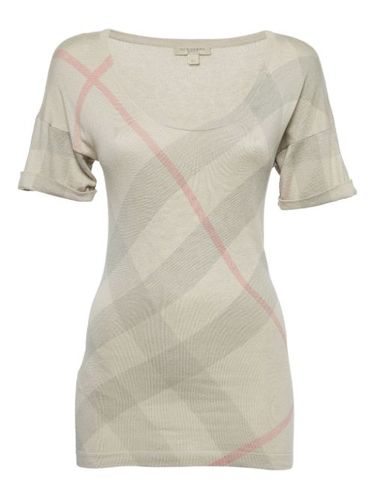 T-shirt à carreaux - Burberry Pre-Owned - Modalova