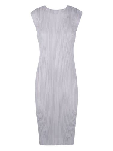 Robe mi-longue à effet plissé - Pleats Please Issey Miyake - Modalova