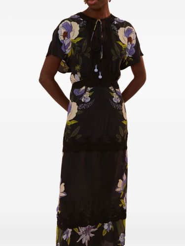 Robe mi-longue à finitions en dentelle - FARM Rio - Modalova