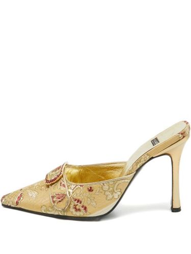 Mules à fleurs en jacquard 105 mm pre-owned - Casadei Vintage - Modalova