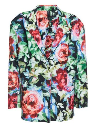 Blazer à fleurs imprimées - Norma Kamali Vintage - Modalova