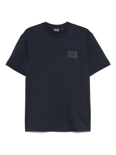 T-shirt en coton à patch logo - Ea7 Emporio Armani - Modalova