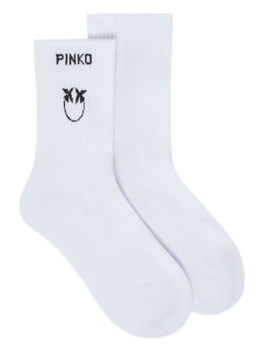 Chaussettes à logo en jacquard - PINKO - Modalova