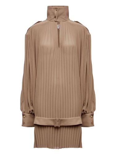 Robe plissée à col montant - MM6 Maison Margiela - Modalova