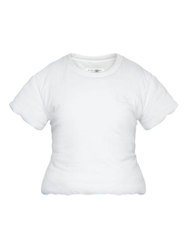 T-shirt en coton à design matelassé - MM6 Maison Margiela - Modalova