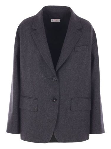 Blazer en laine à simple boutonnage - Alberto Biani - Modalova